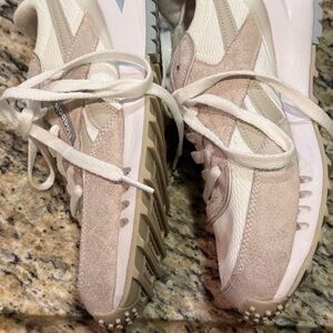 Reebok light cream, light tan and blue  Athletic Shoes